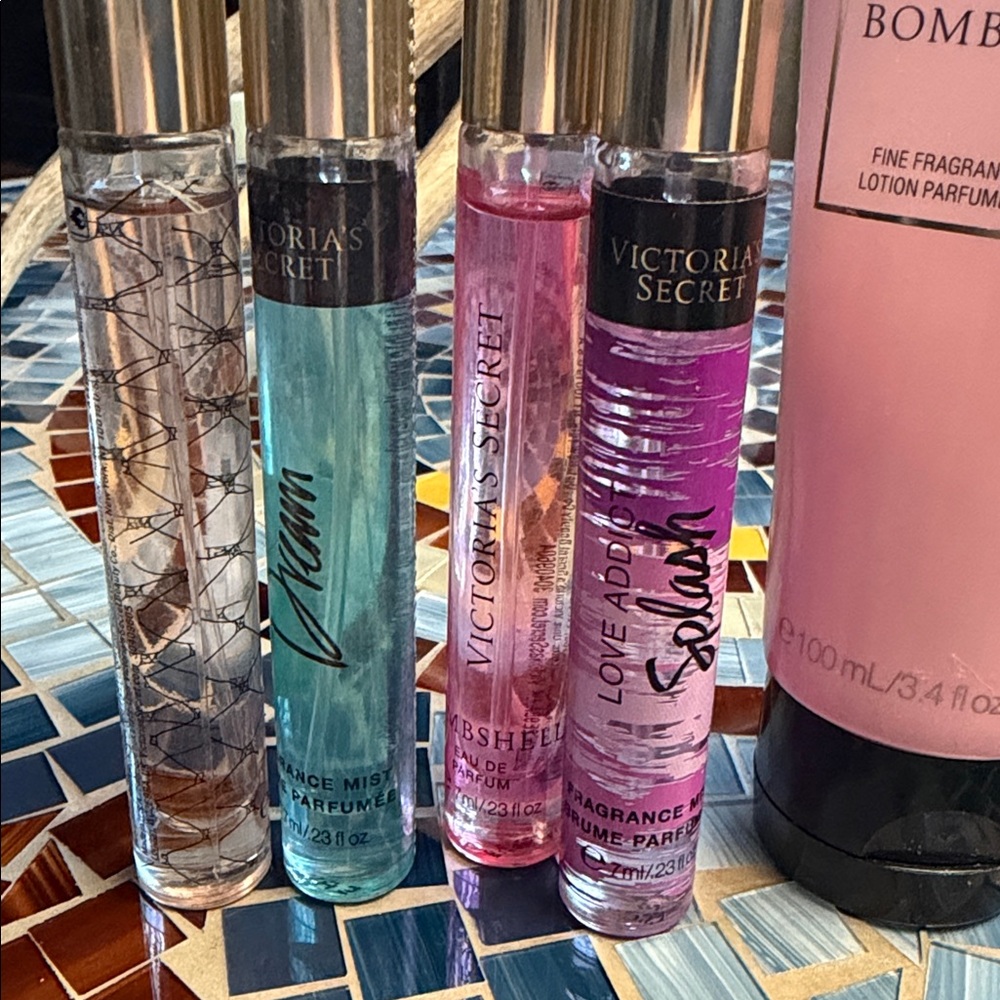 Victoria's Secret Bombshell, Dream, Tease, Love Addict Splash Fragrance & Lotion - Picture 3 of 3